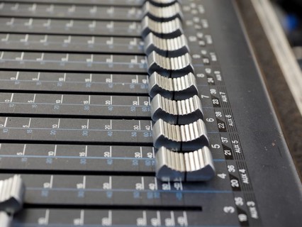 Soundboard mixer detail
