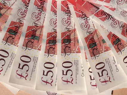 Fifty Pound notes