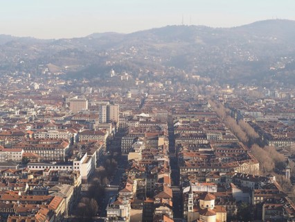 Aerial view of Turin