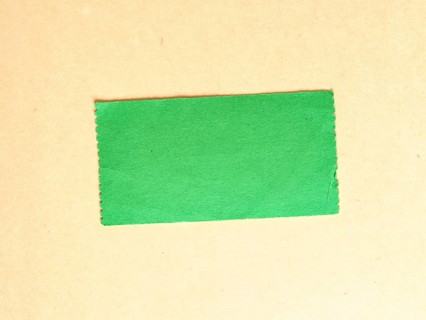 Blank green tag label