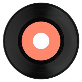 Vinyl record isolated
