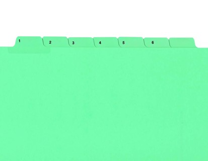 Green document folder