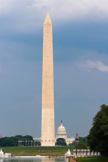 Washington Mall with obelisk and Capitol in Washington D. C.