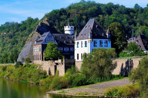 Gondorf castle along the Moselle River