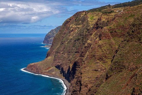 View of the cliffs from the Miradouro Farol da Ponta do Pargo