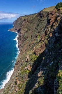 View of the cliffs from the Miradouro Farol da Ponta do Pargo