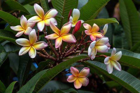 Red frangipani