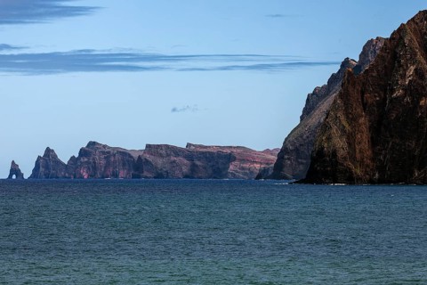 Rocky coast near Porto da Cruz