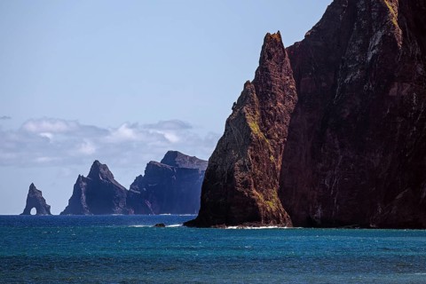 Rocky coast near Porto da Cruz