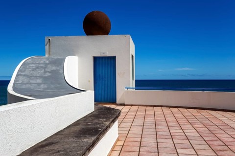 Viewing platform in front of the church Igreja de Nossa Senhora de Guadalupe