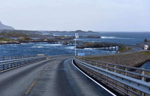 Archipelago Landscape on the Atlantic Road in Norway