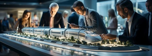 Architects at work planning a residential district