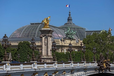 Paris Grand Palais and Pont Alexandre III