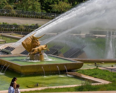Fountain system below the Palais de chaillot