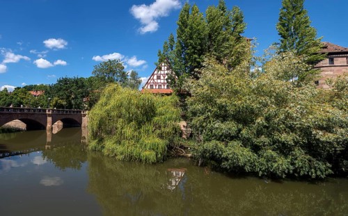 Medieval wine barn and water tower
