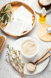 Homemade remedy with plants
