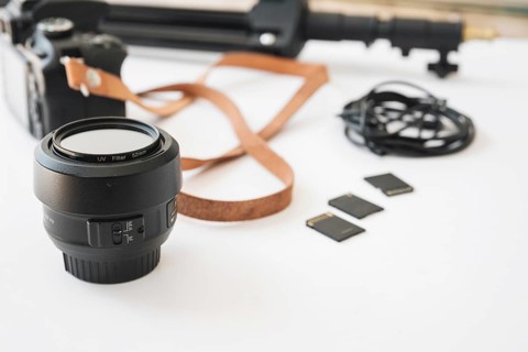 Modern dslr camera memory cards camera lens extension rings memory card