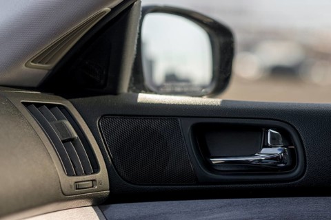 Modern luxury interior brand new car