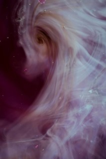 Smoke drained into vortex abstract