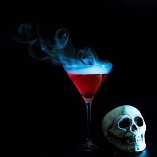 Smoky goblet skull