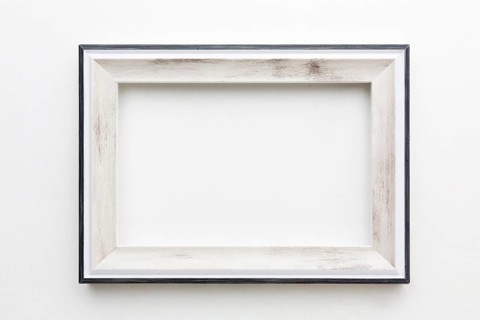 Top view beautiful wooden frame concept