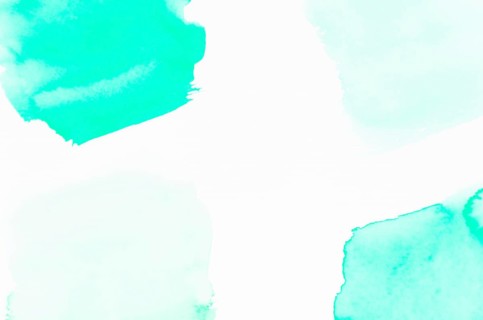 Turquoise watercolor design white background