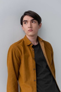 Young male wearing shirt portrait 3