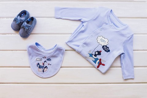 Baby concept with clothes boy