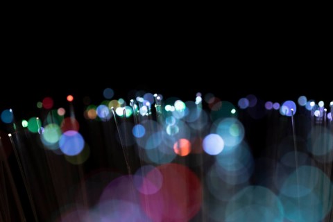 Blurred glowing spots colorful shades