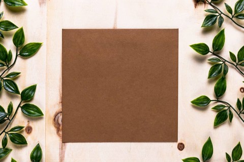 Brown invitation simple background
