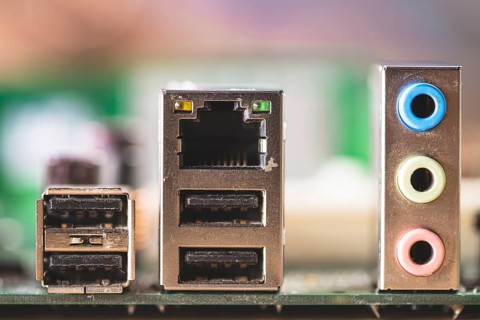 Computer socket adapter audio ports computer