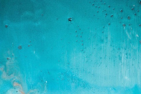 Different tones azure paint with blobs