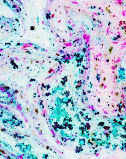 Fluid abstract texture holi color powder