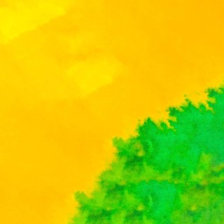 Full frame bright yellow green watercolor backdrop