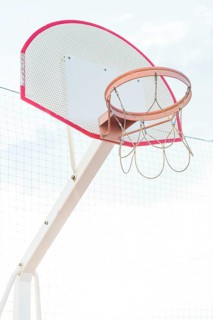 Low angle view basketball hoop outdoors