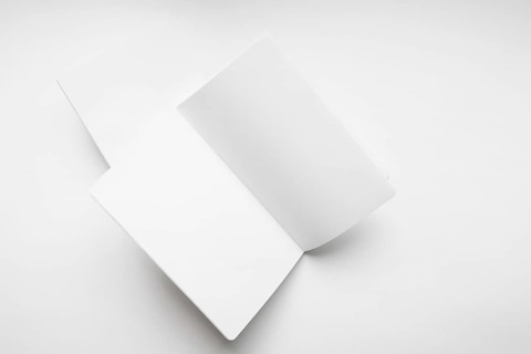 Mockup open booklet