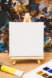 Modern artist concept with template
