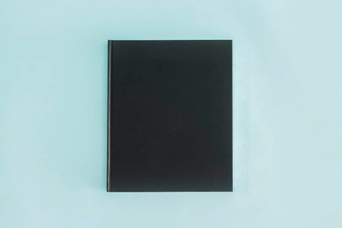 Notebook with black cover