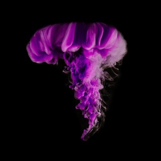 Purple vivid cloud ink black