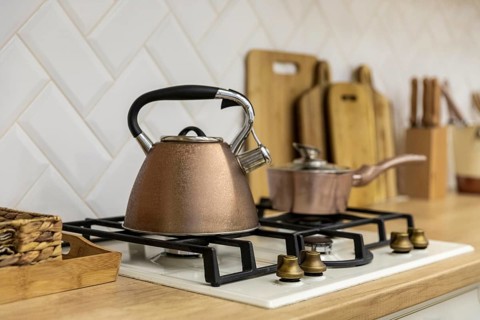 Teapot stove kitchen interior design