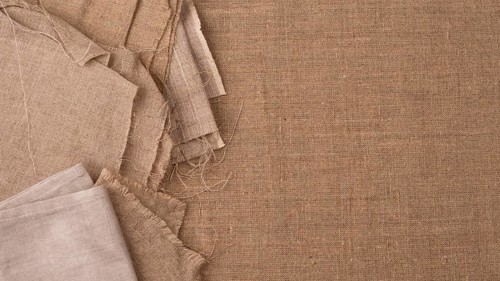 Top view monochromatic textiles