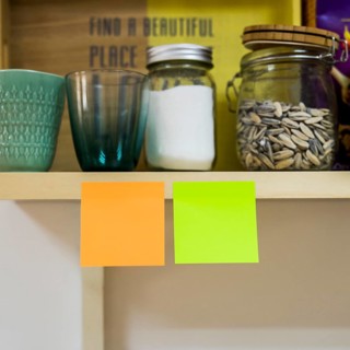 Two sticky notes kitchen