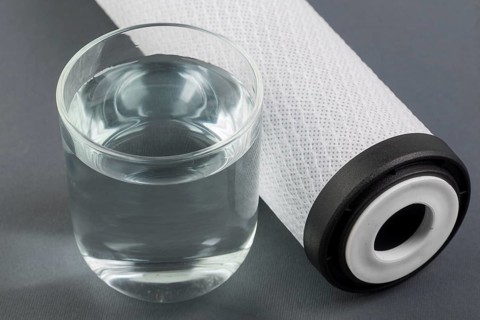 Water filter glass water