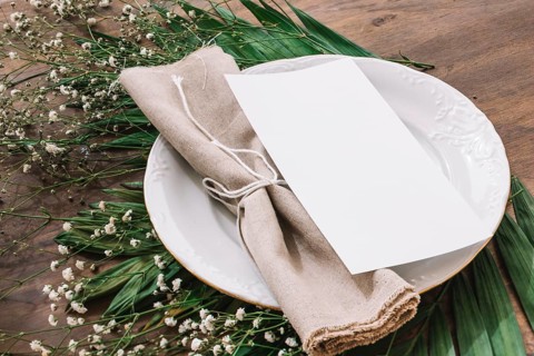 Wedding menu concept