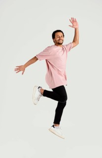Young handsome man jumping 7