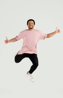 Young handsome man jumping 14