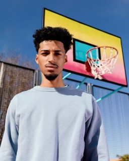 Young man basket field 2