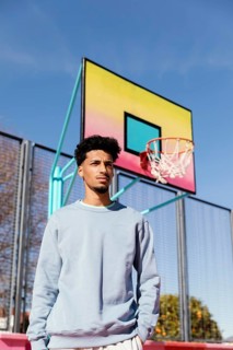 Young man basket field 4