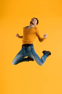 Young man jumping 2