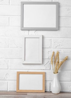 Blank frames wall vase